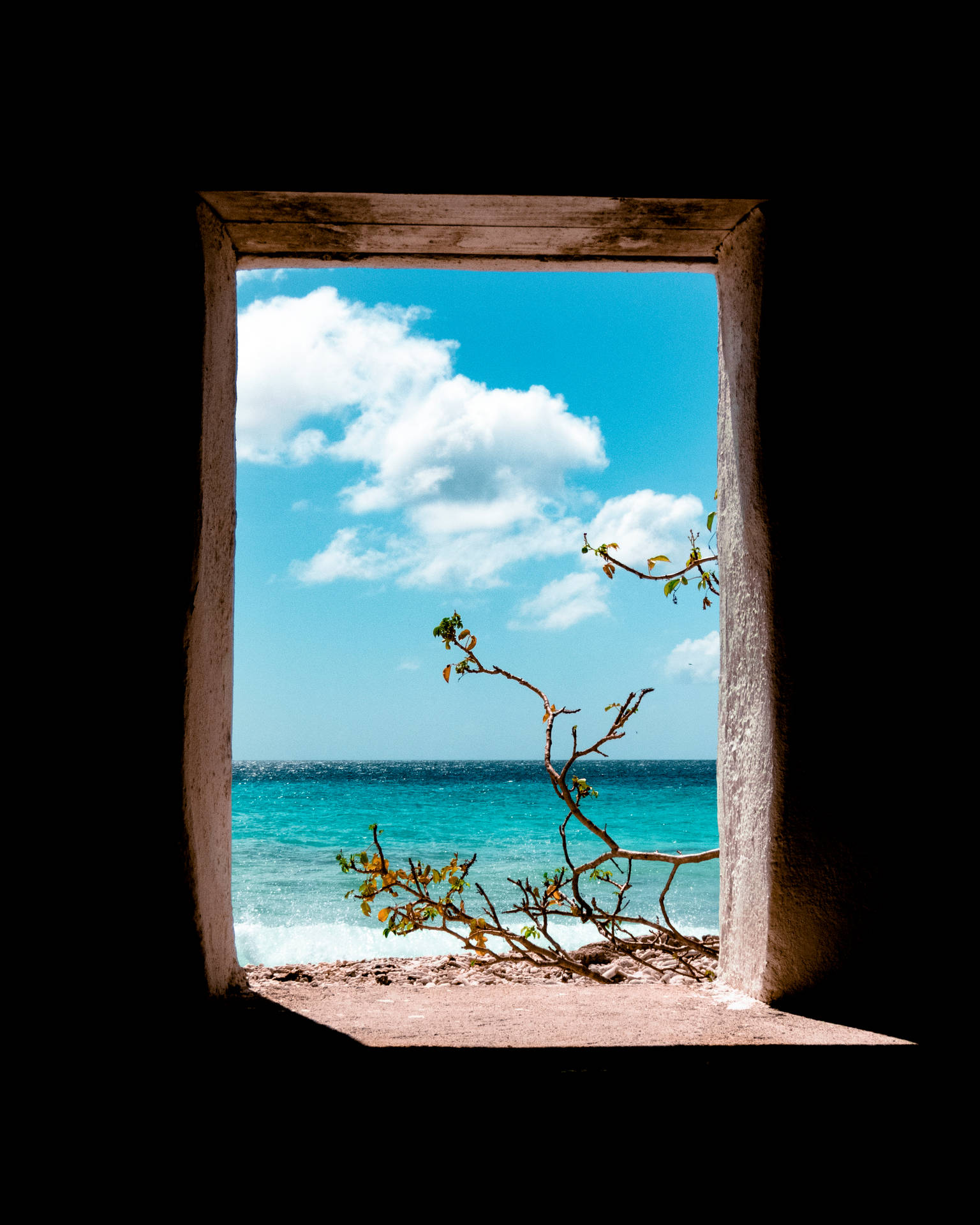 Bonaire Doorway Background