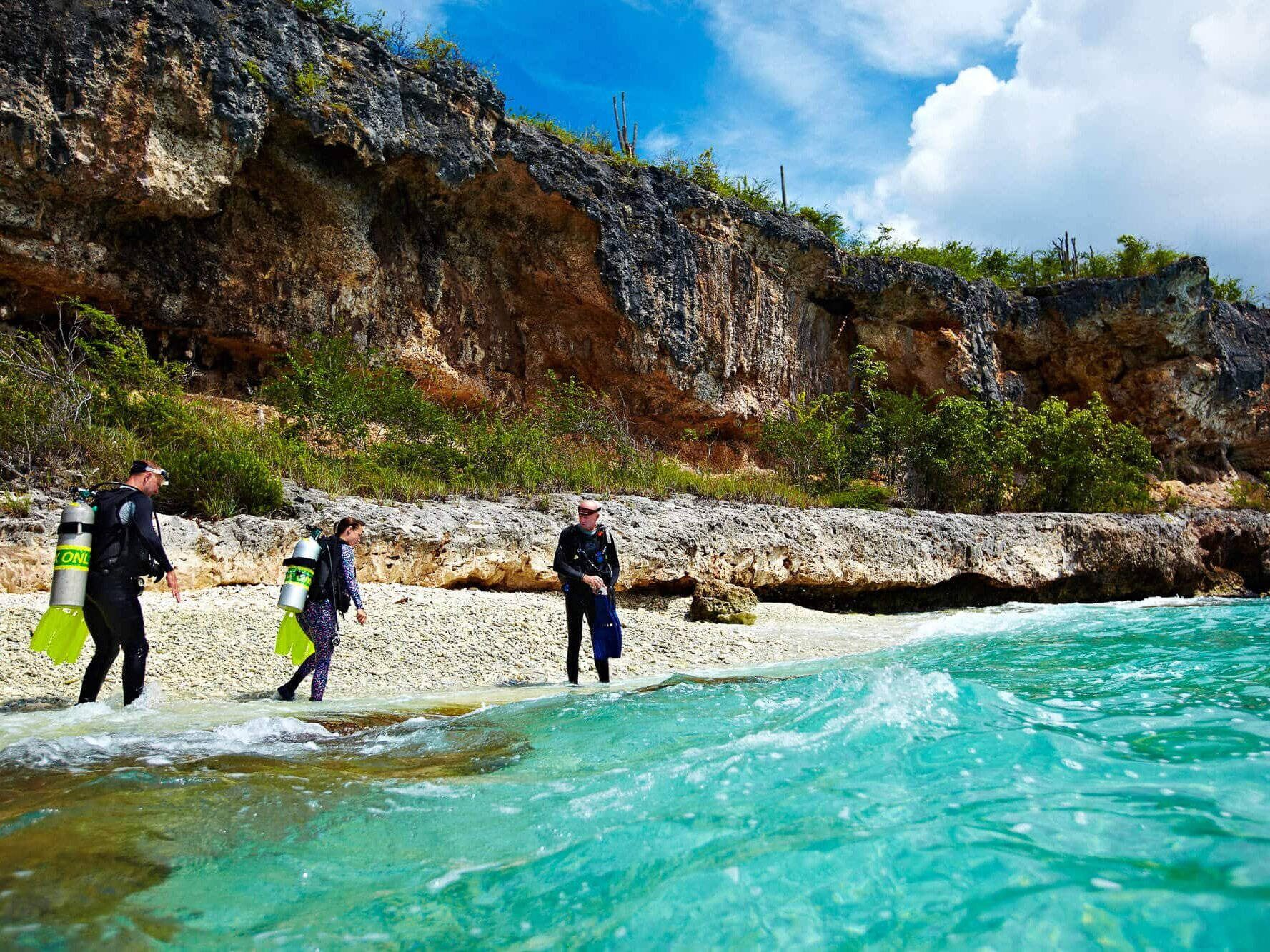 Bonaire Scuba Divers Background