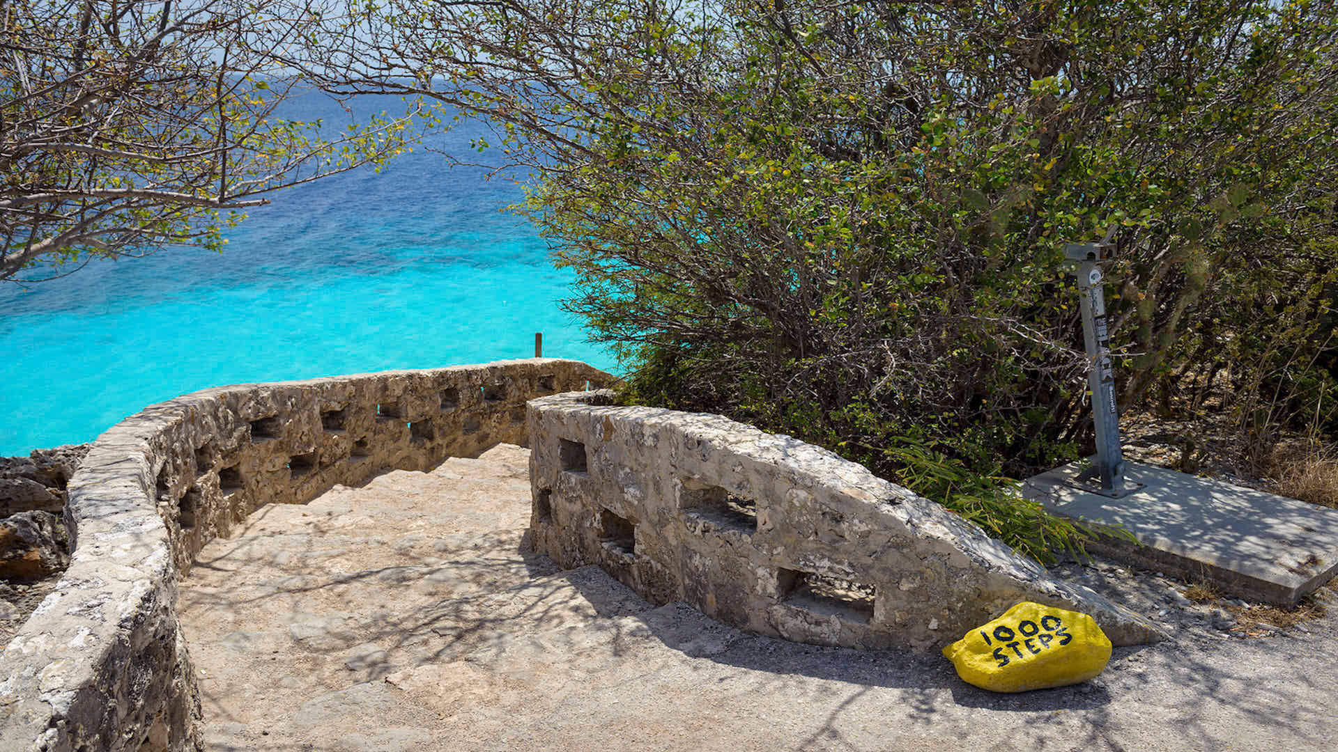 Bonaire Stairway Background