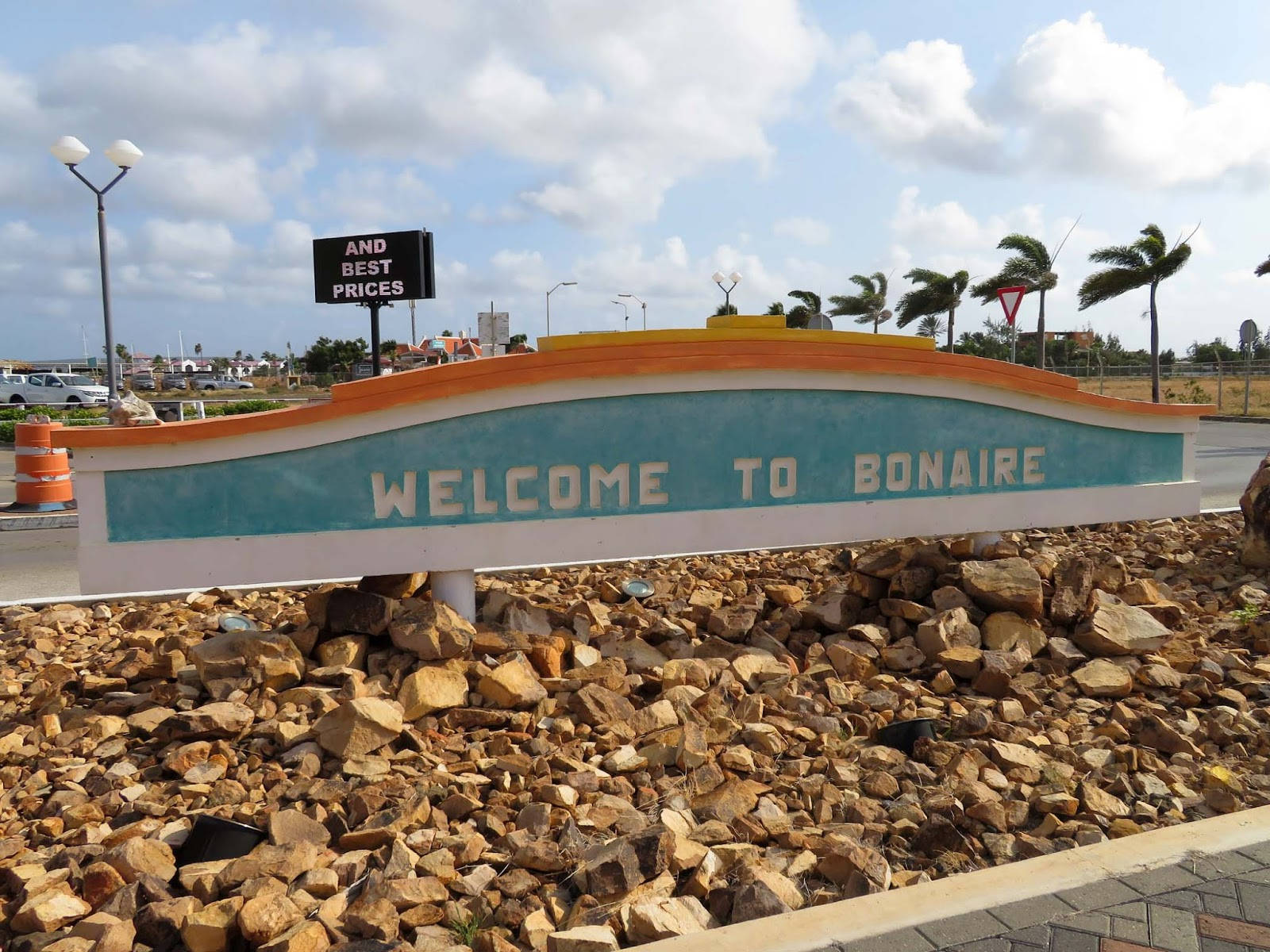 Bonaire Welcome Sign Background