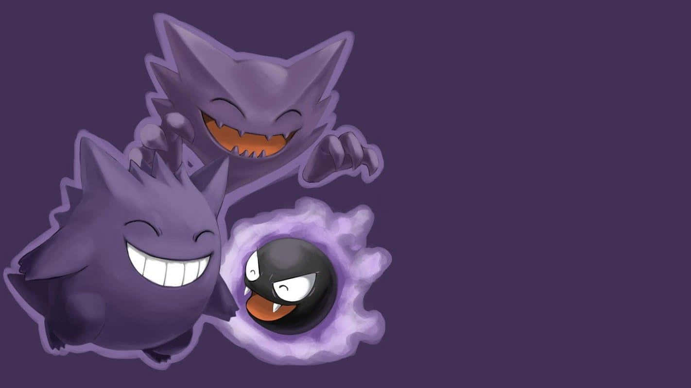 Bonding Haunter, Gengar And Gastly Background