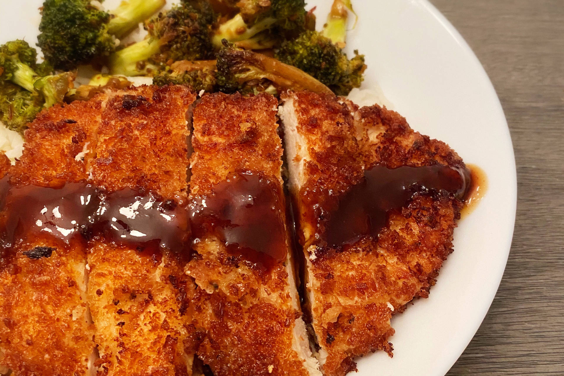 Boneless Panko-crusted Tonkatsu Background