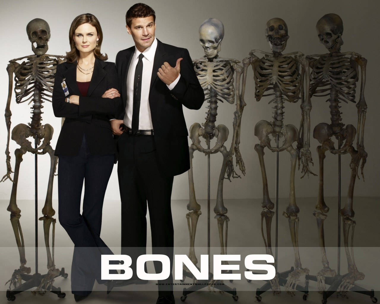 Bones Skeletons Emily Deschanel David Boreanaz