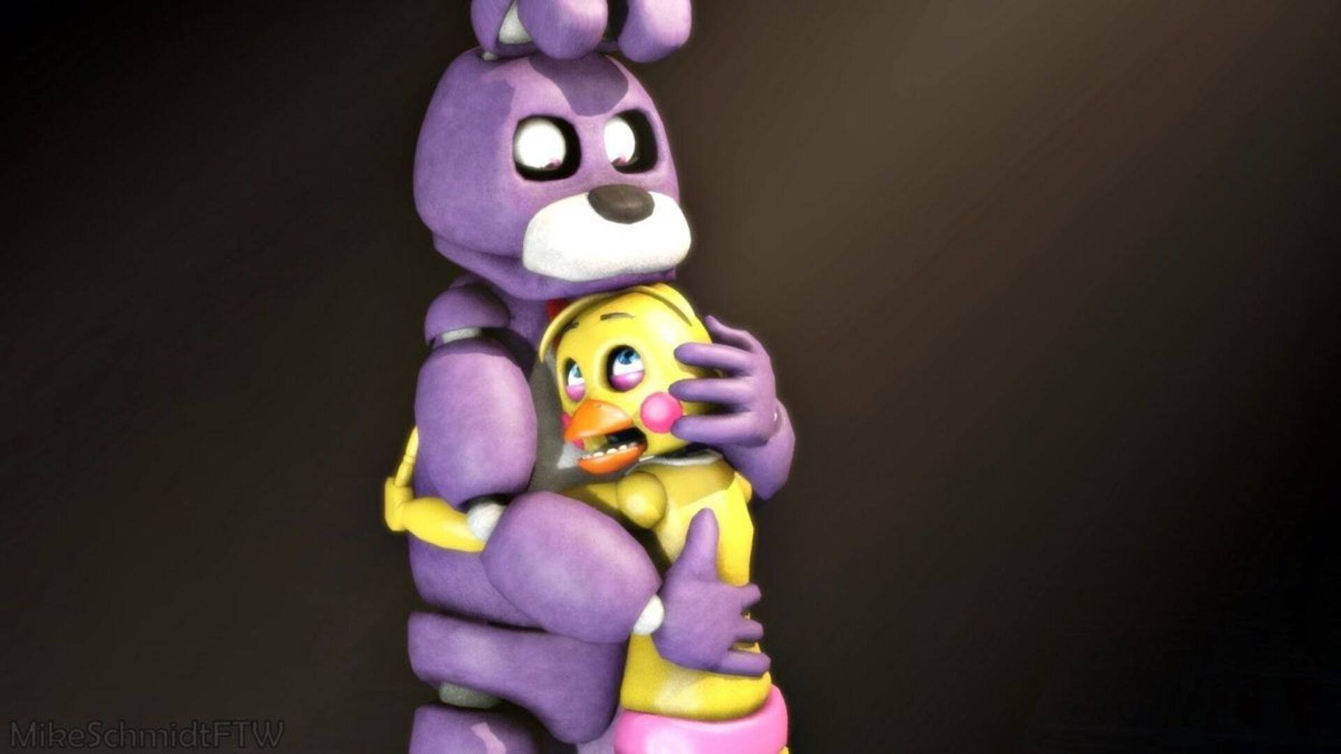 Bonnie Hugging Chica Fnaf