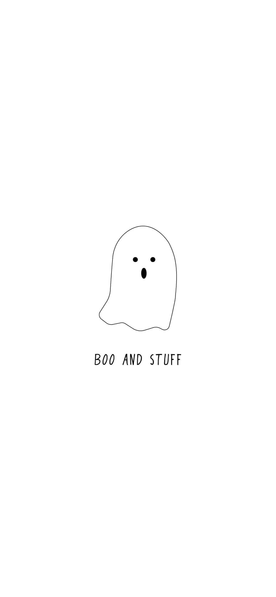 Boo And Stuff On White Background