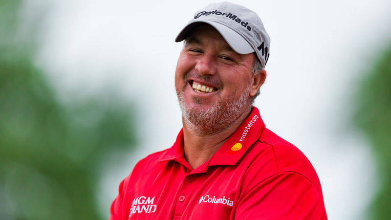 Boo Weekley In Red Background