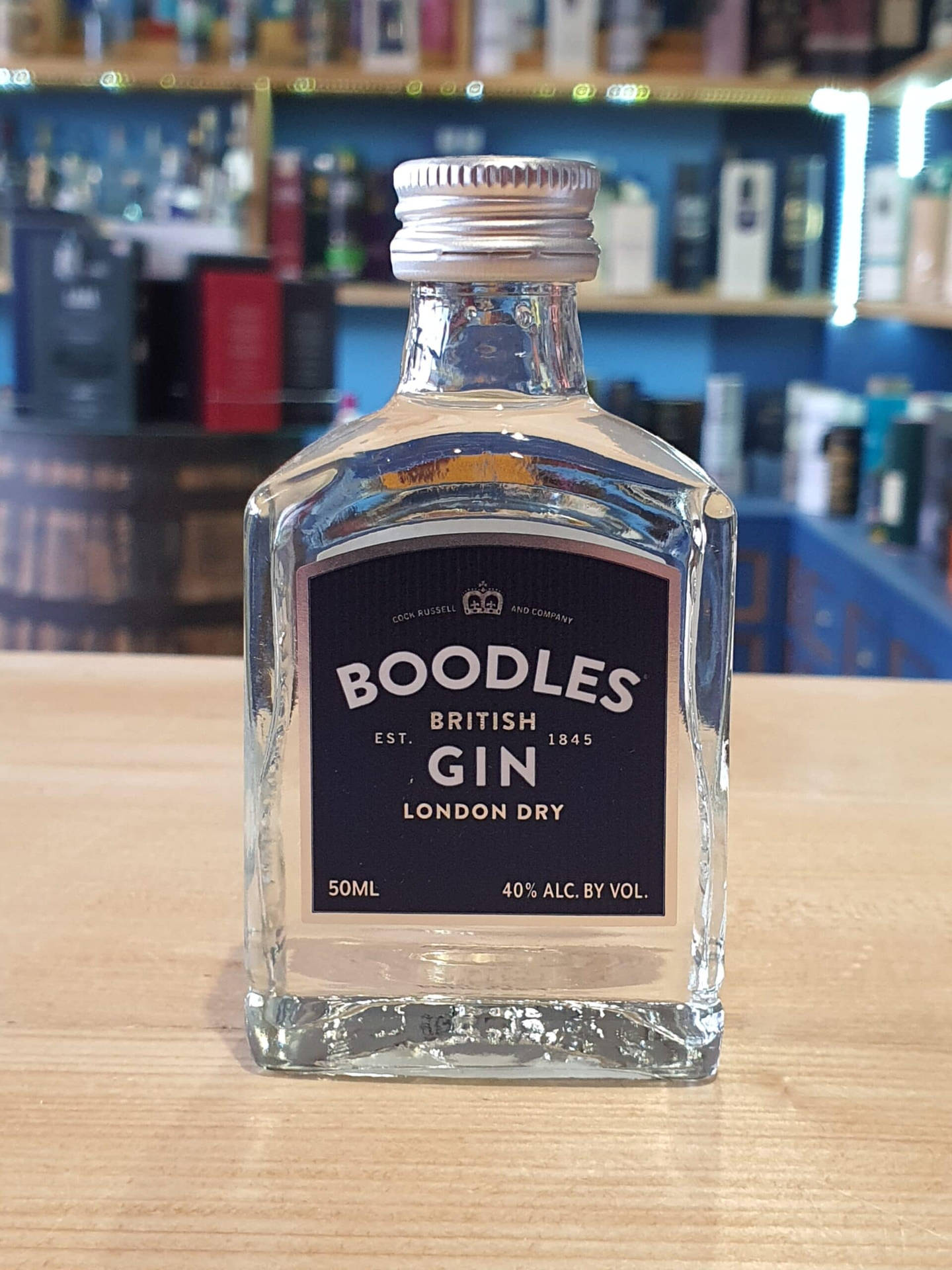 Boodles Gin 40% Alcohol Background