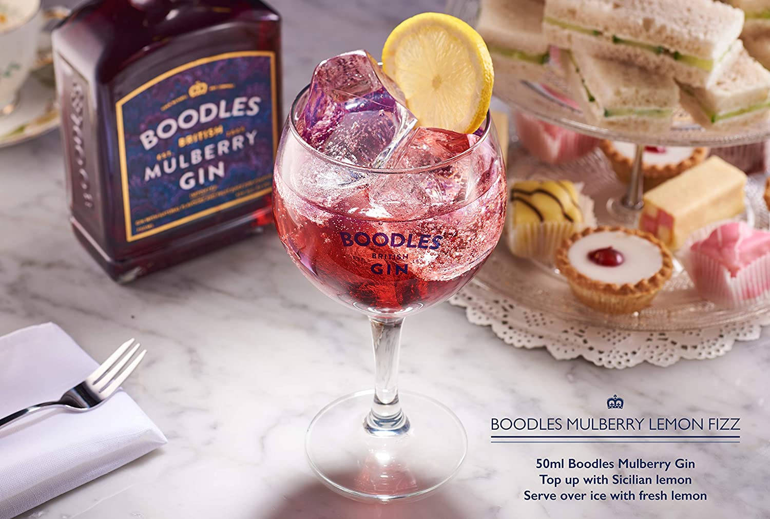 Boodles Mulberry Lemon Fizz Background