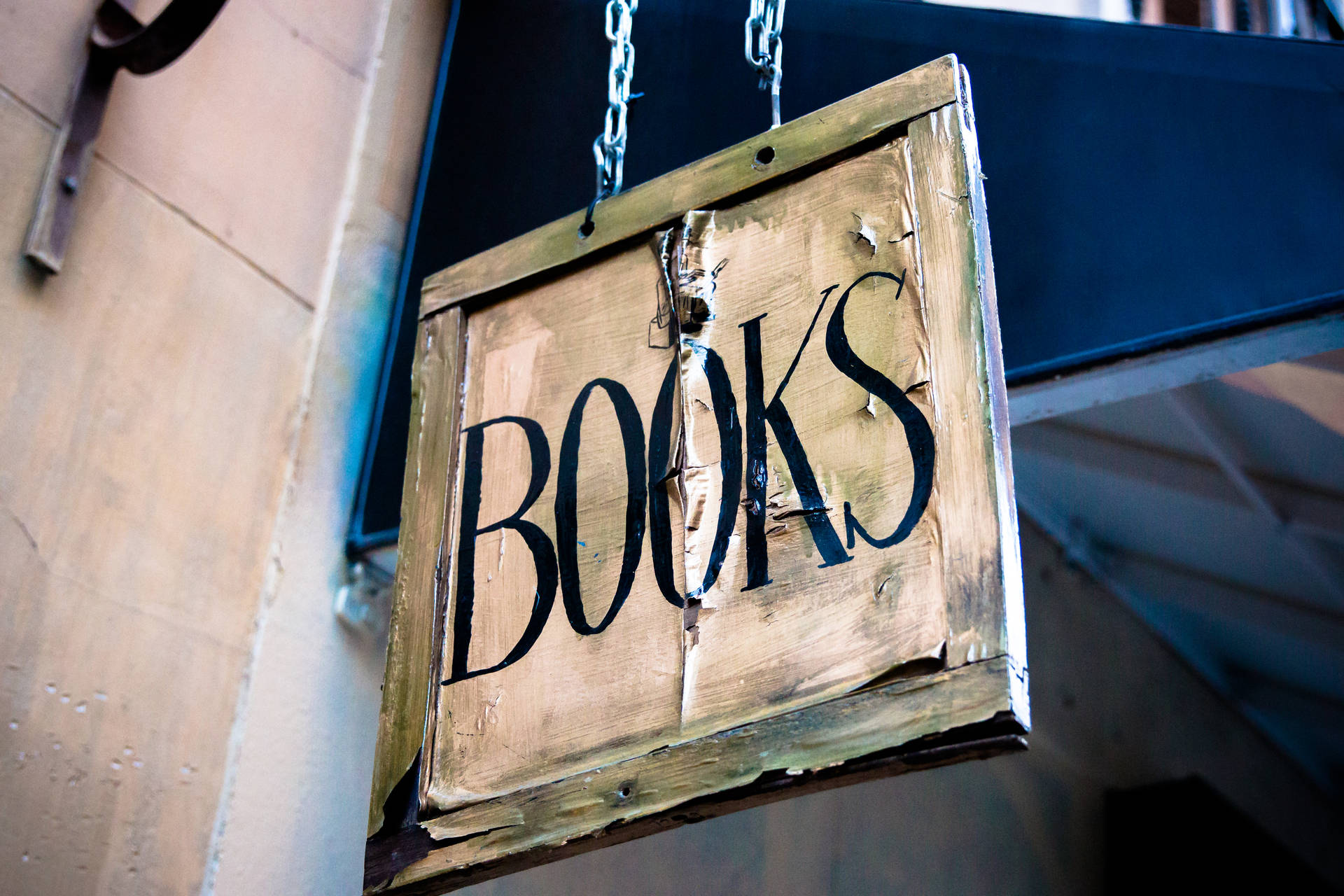 Book Aesthetic Signboard Background