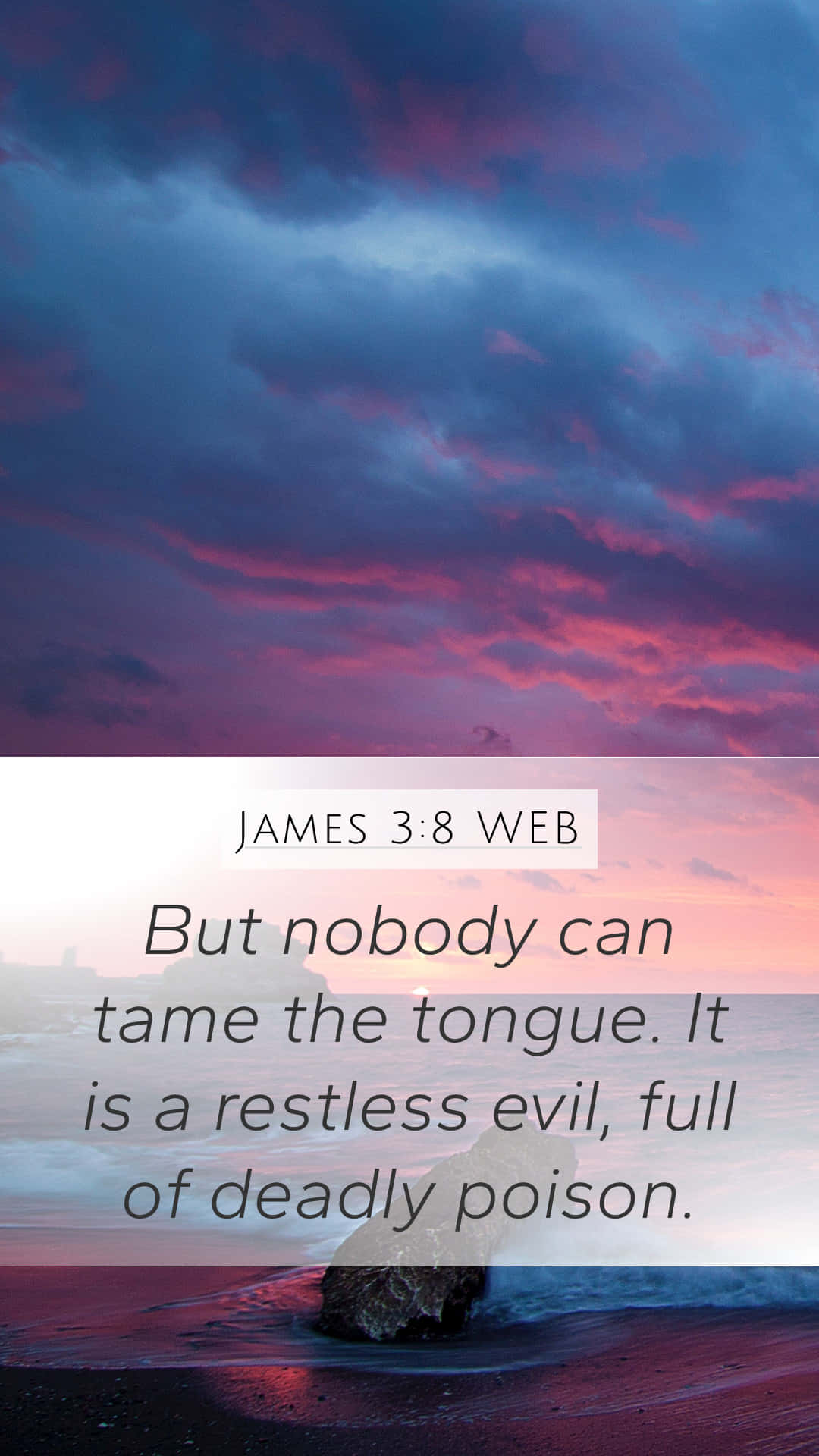 Book Of James Verse About The Restless Tongue Background