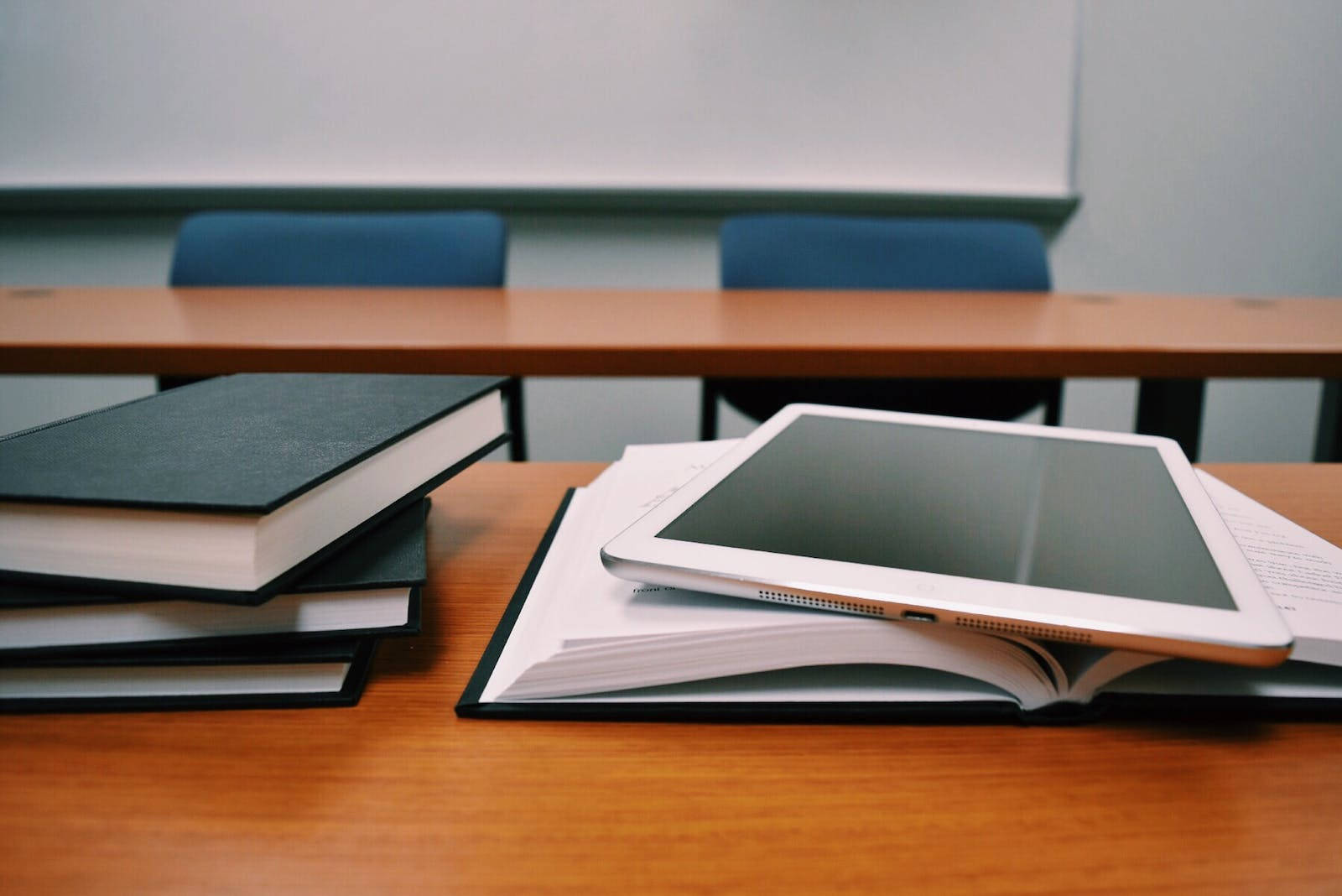 Books And Tablet Education Background