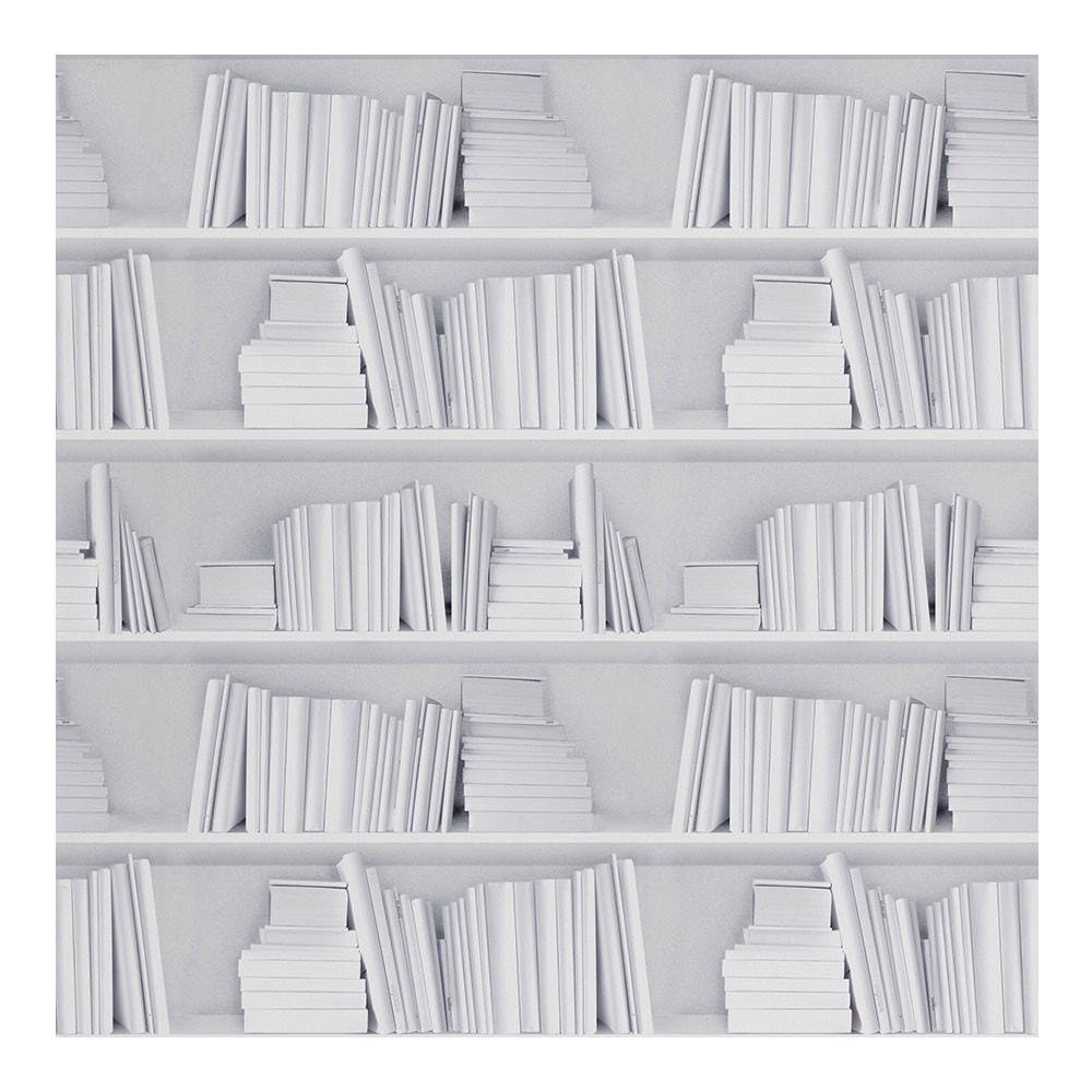 Bookshelf White Books Background