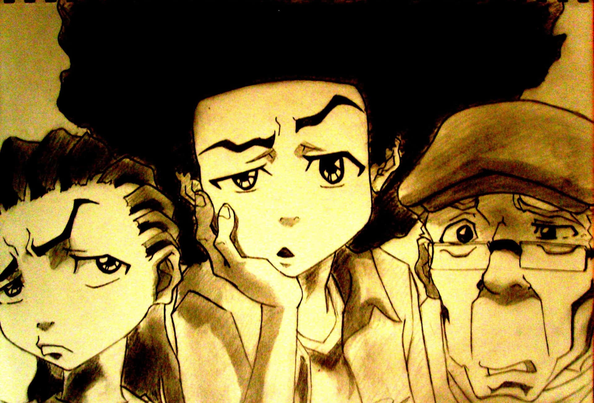 Boondocks Bape Drawing Background