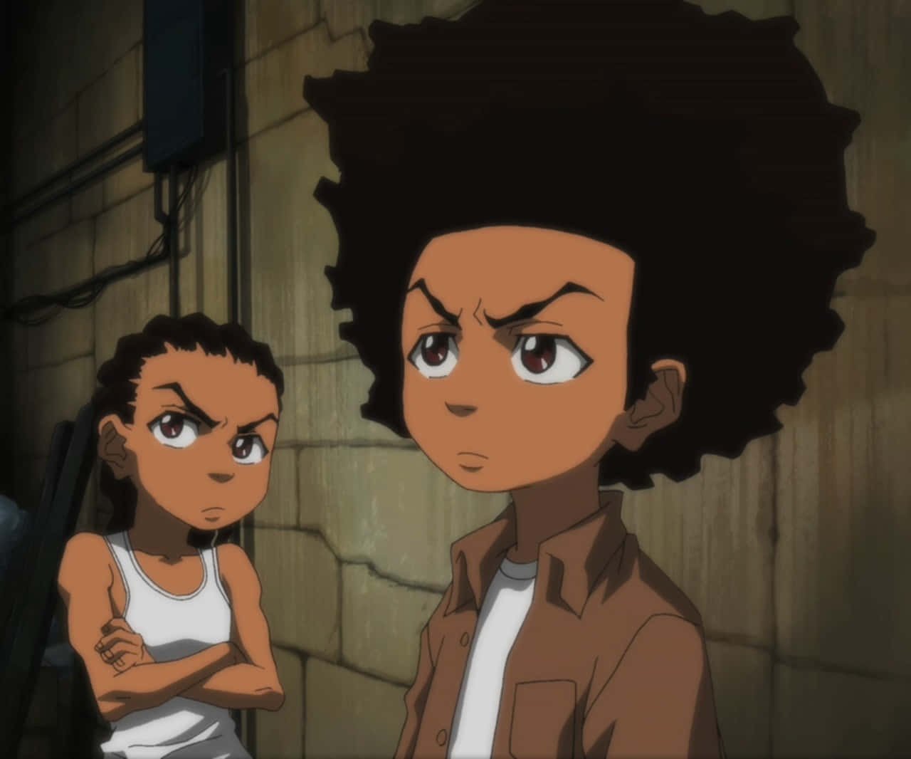 Boondocks Pfp Gaze Background