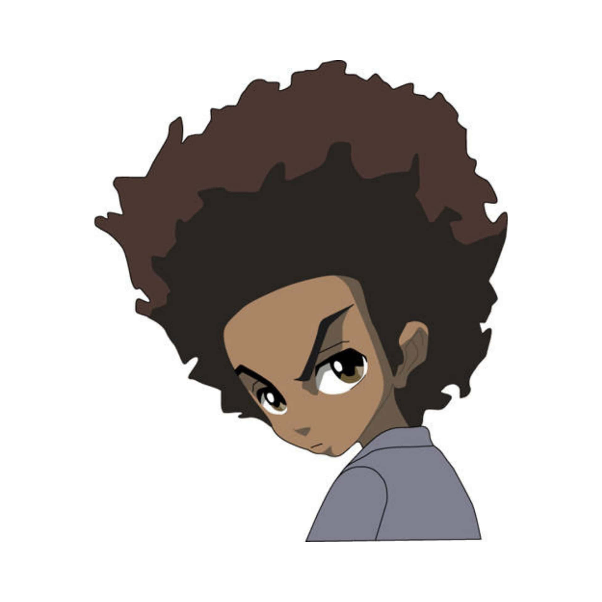 Boondocks Pfp Intense Gaze Background