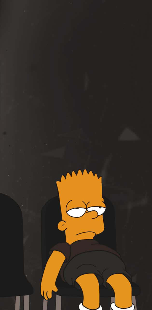 Bored Bart Simpson