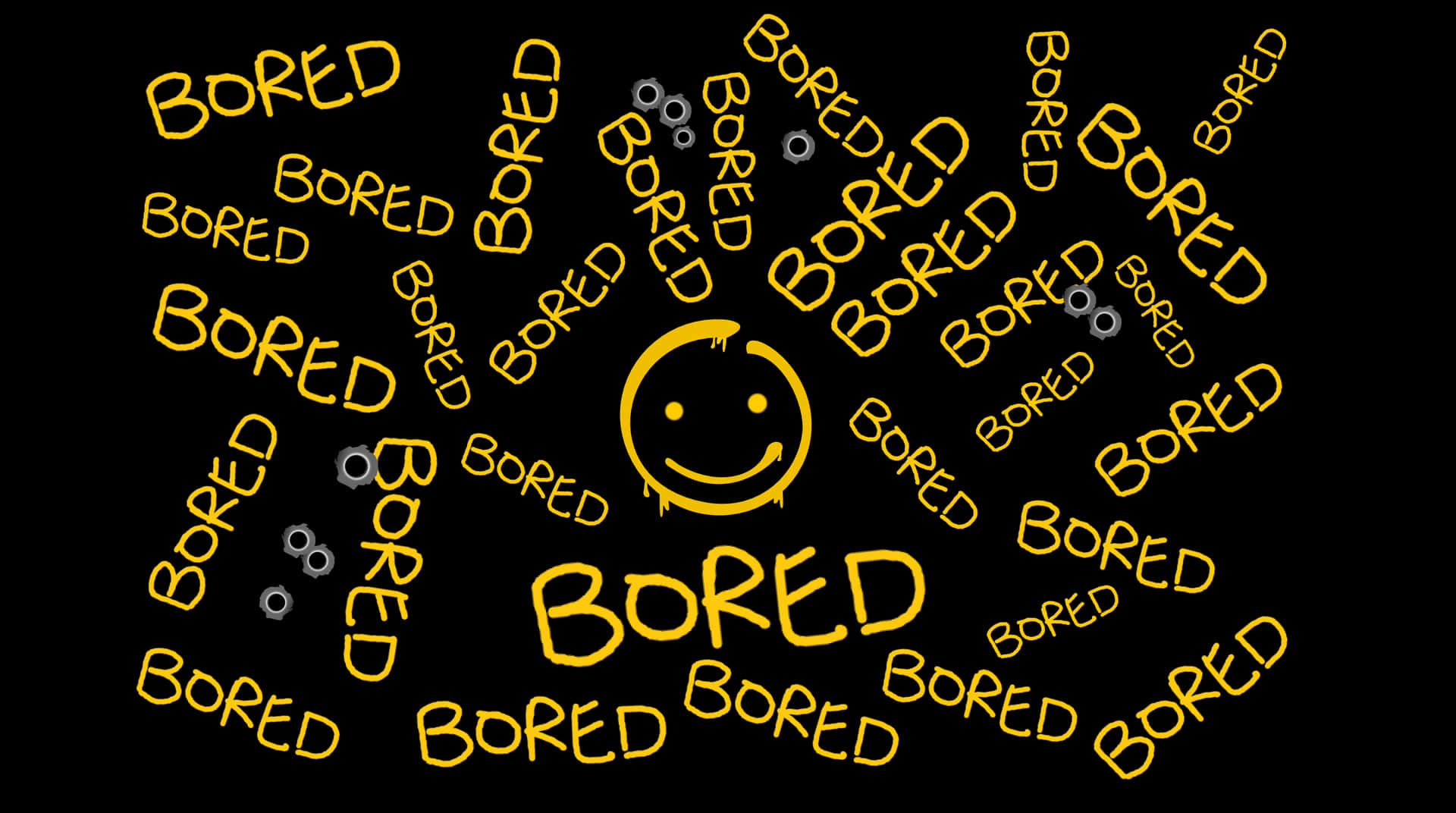 Bored Smiley Background