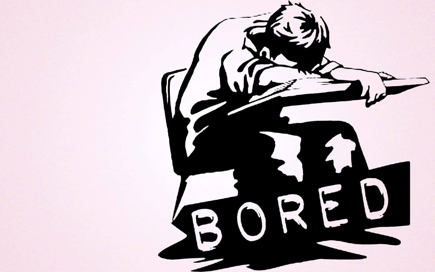 Bored Wall Sticker - A Man Sitting On A Chair Background