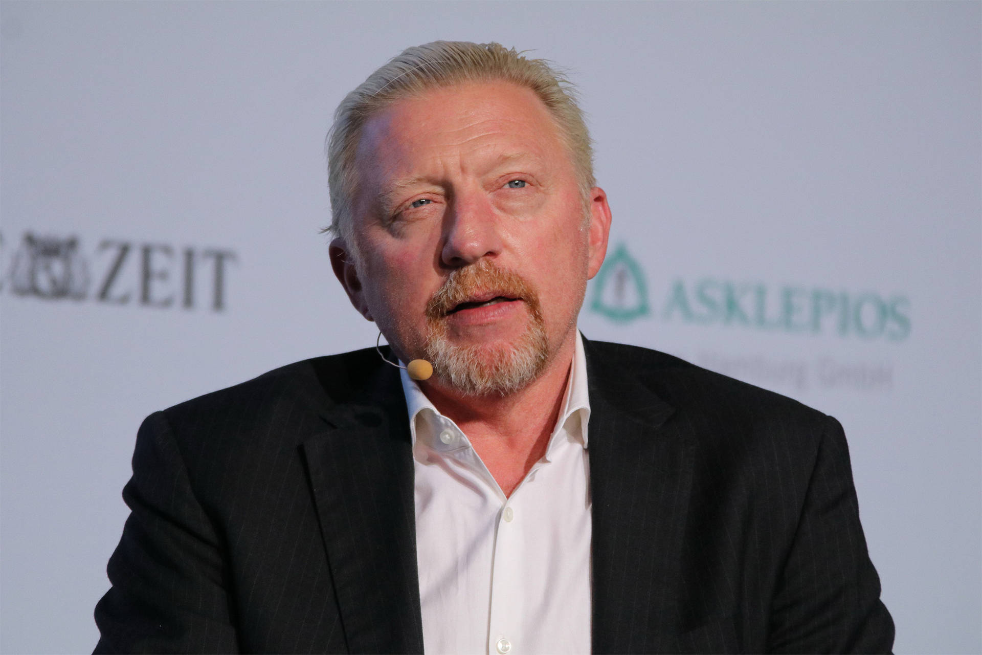 Boris Becker Black And White Outfit Background