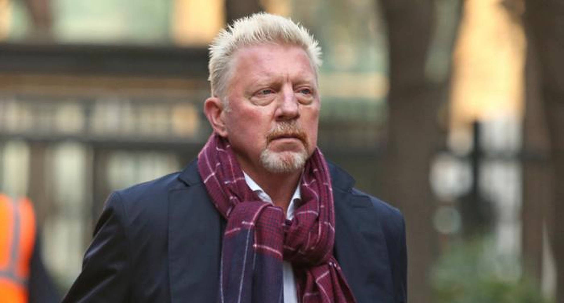 Boris Becker With Scarf Background