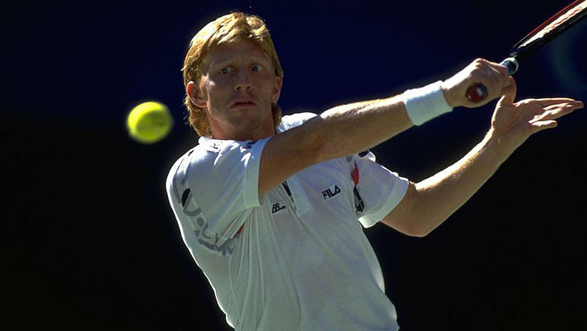 Boris Becker With Tennis Ball