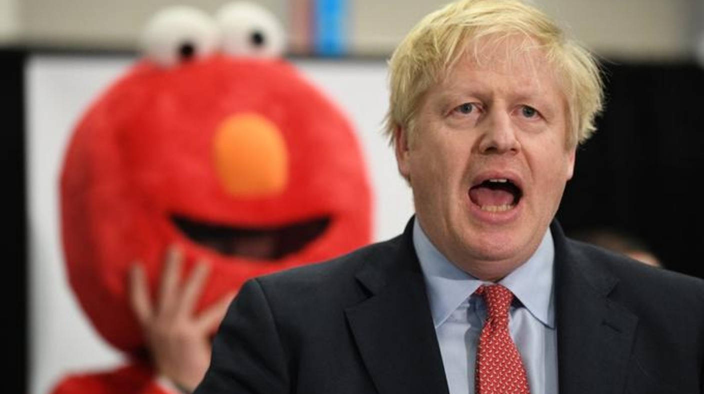 Boris Johnson And Elmo Background