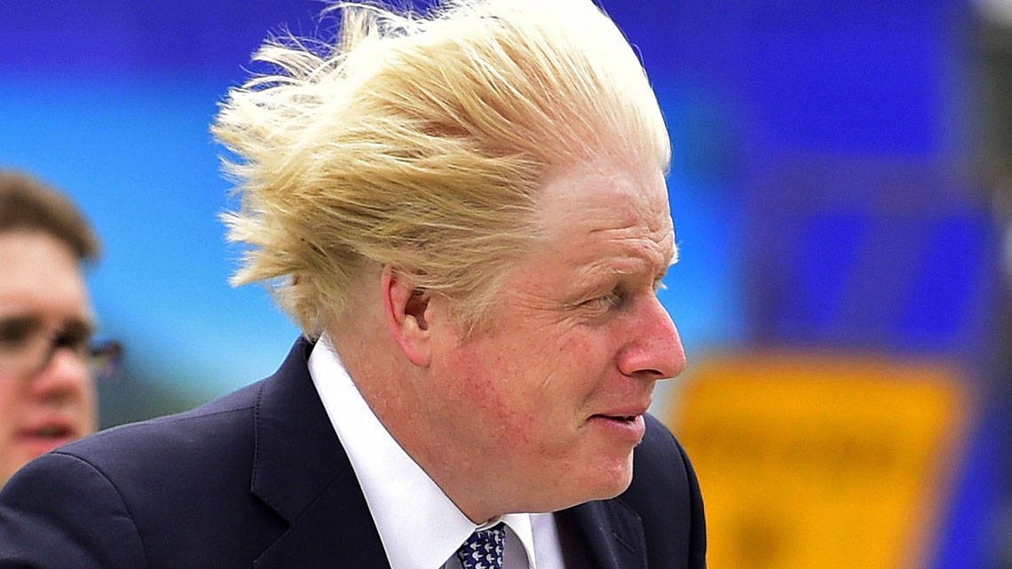 Boris Johnson's Windy Hair Background