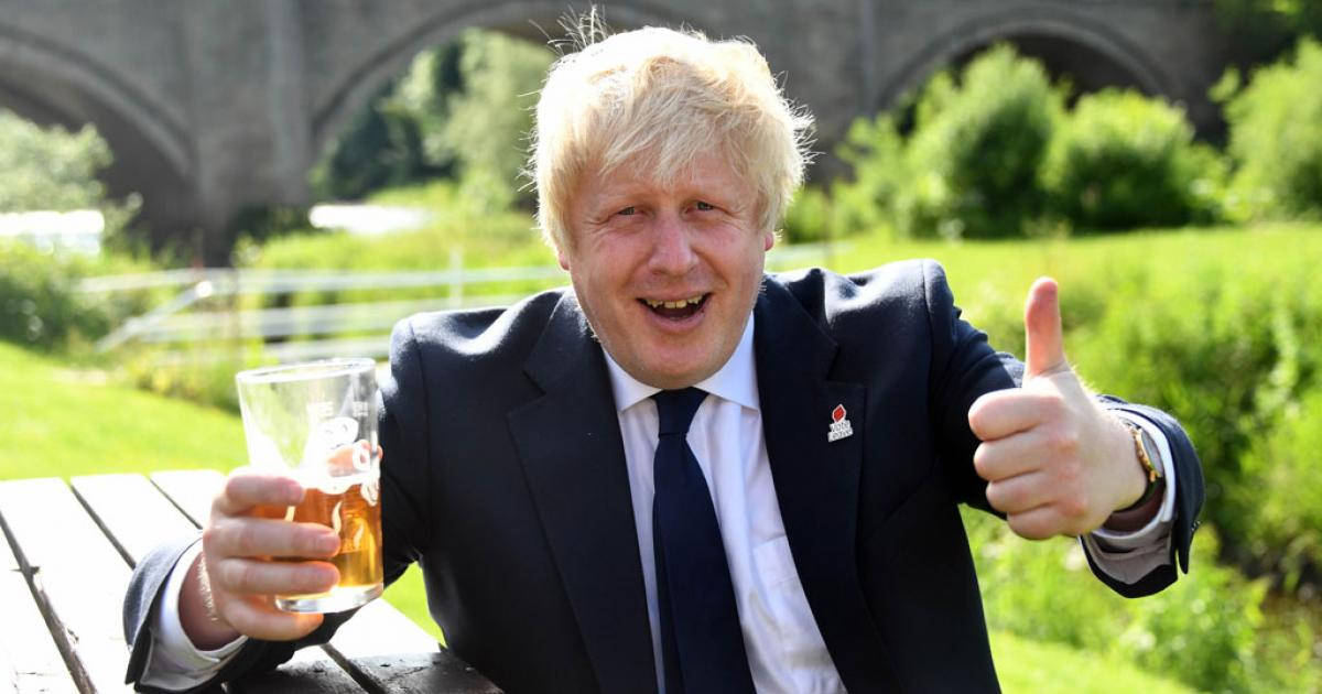 Boris Johnson Thumbs Up Background
