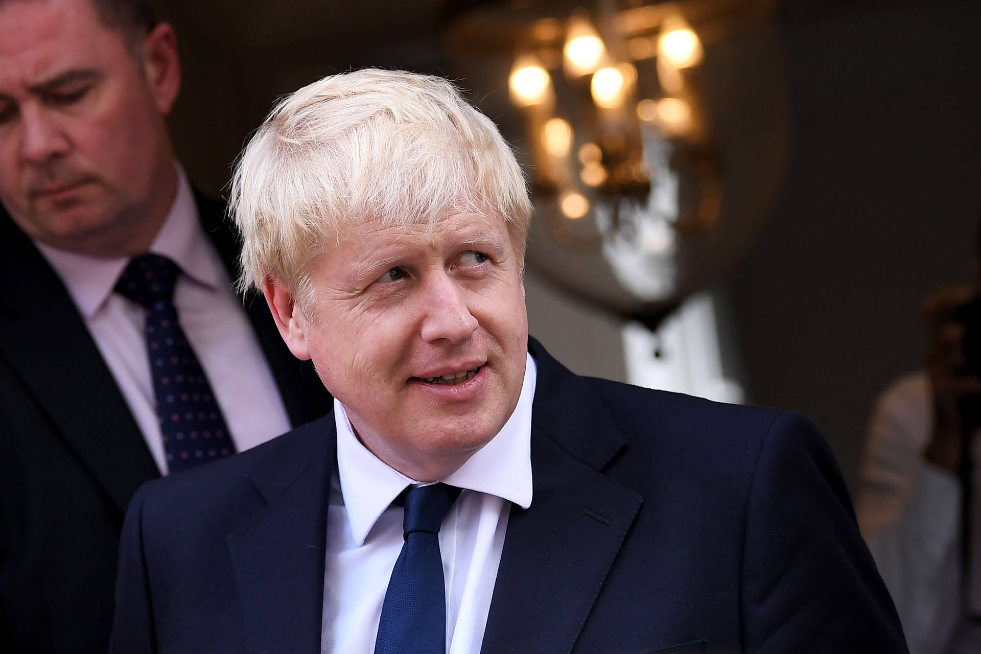 Boris Johnson White Hair Background