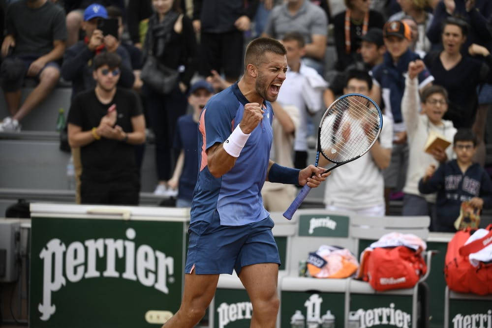 Borna Coric And Audience Background