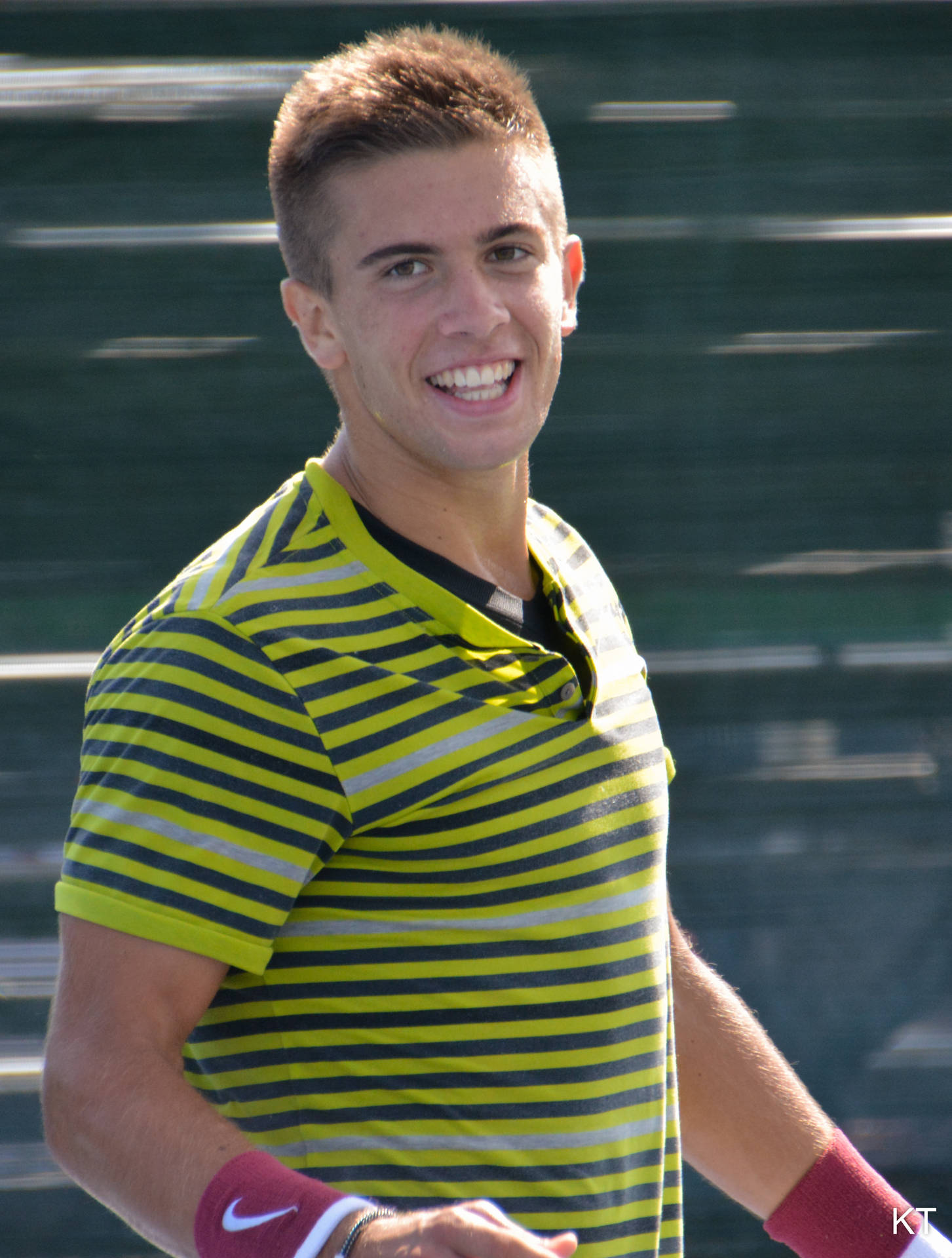 Borna Coric Bright Smile Background