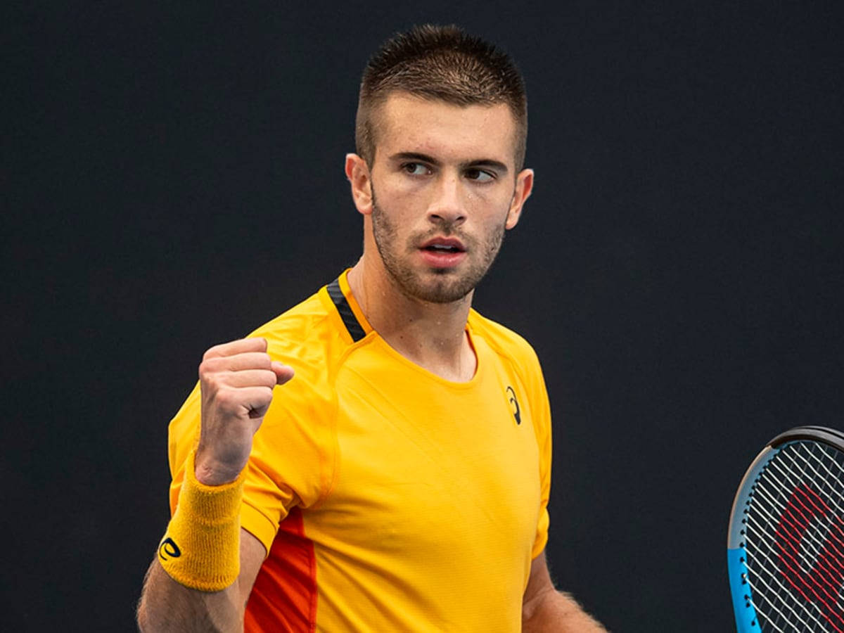 Borna Coric In Yellow