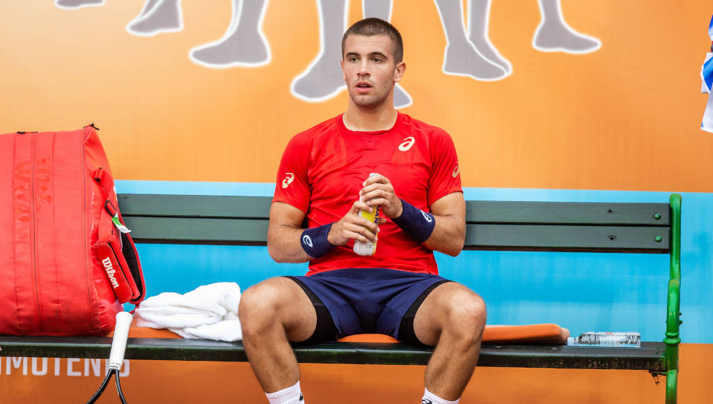 Borna Coric On Break Background