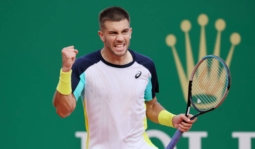 Borna Coric Raised Fist