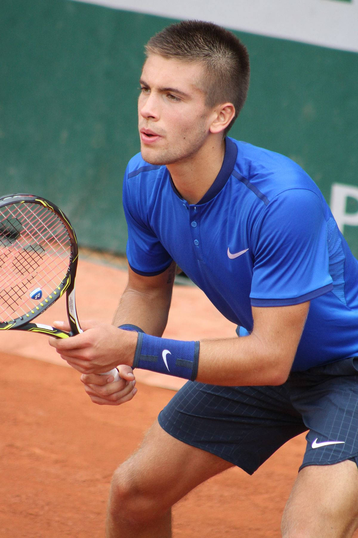 Borna Coric With Nike Background