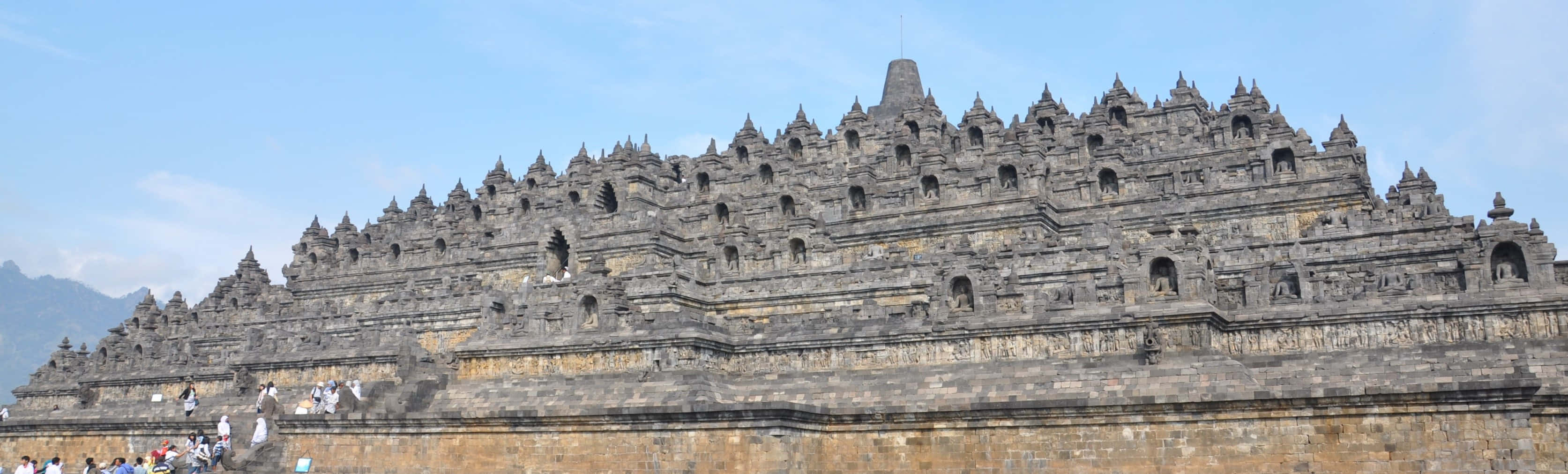 Borobudur Temple From A Distance