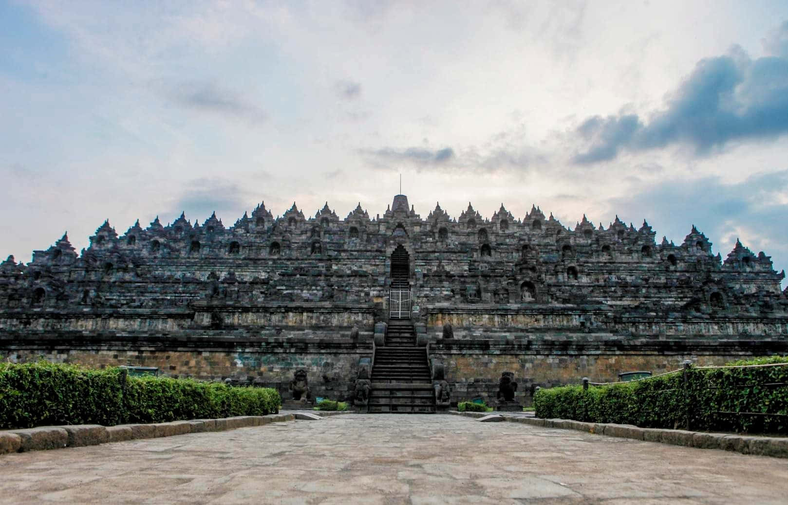 Borobudur Temple Stands Proud Background