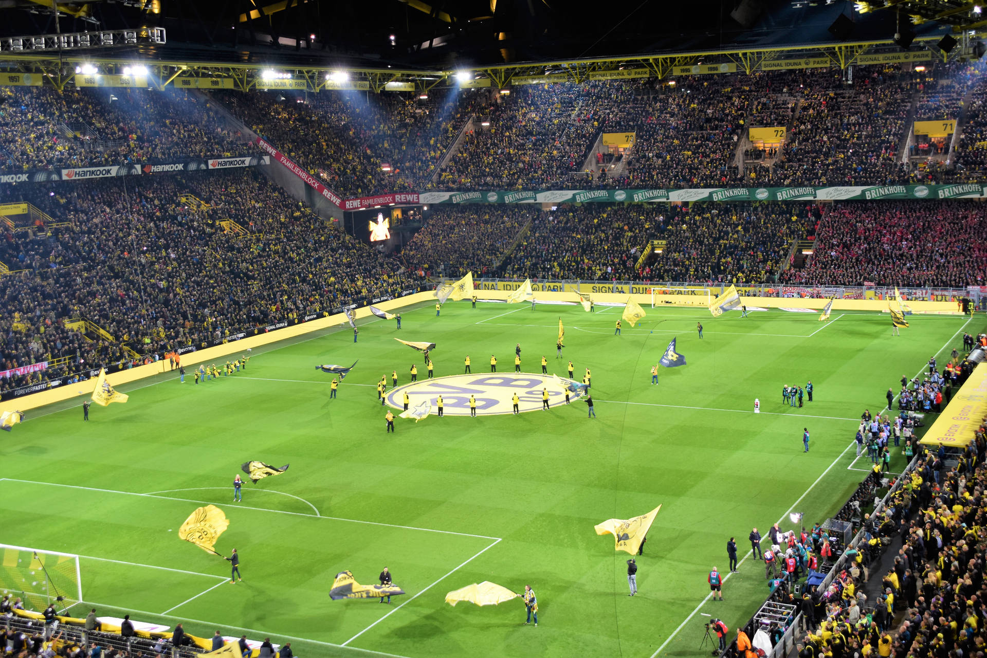 Borussia Dortmund Match Above Background