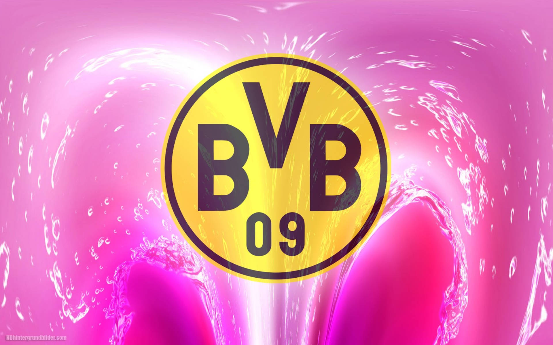 Borussia Dortmund Pink Fountain Background