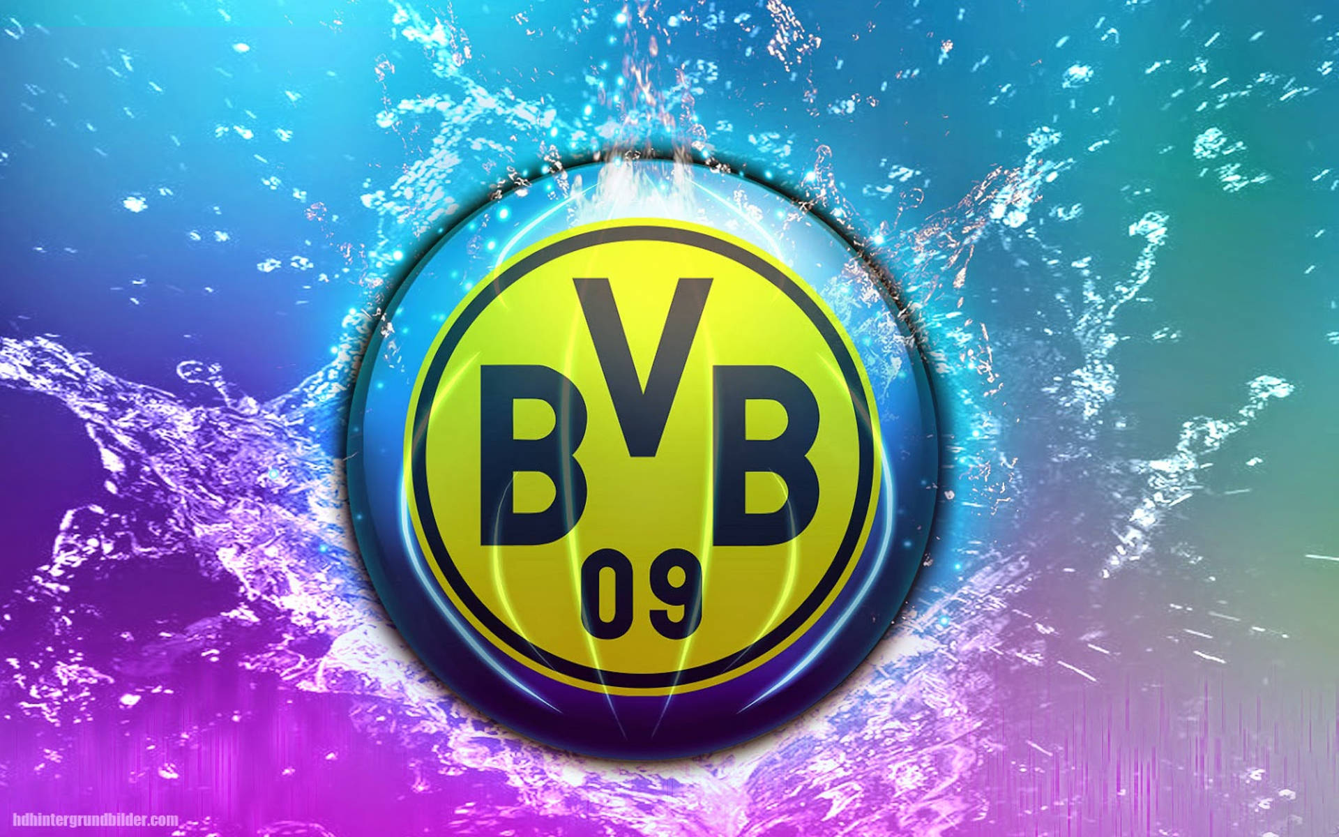 Borussia Dortmund Water Splash Background