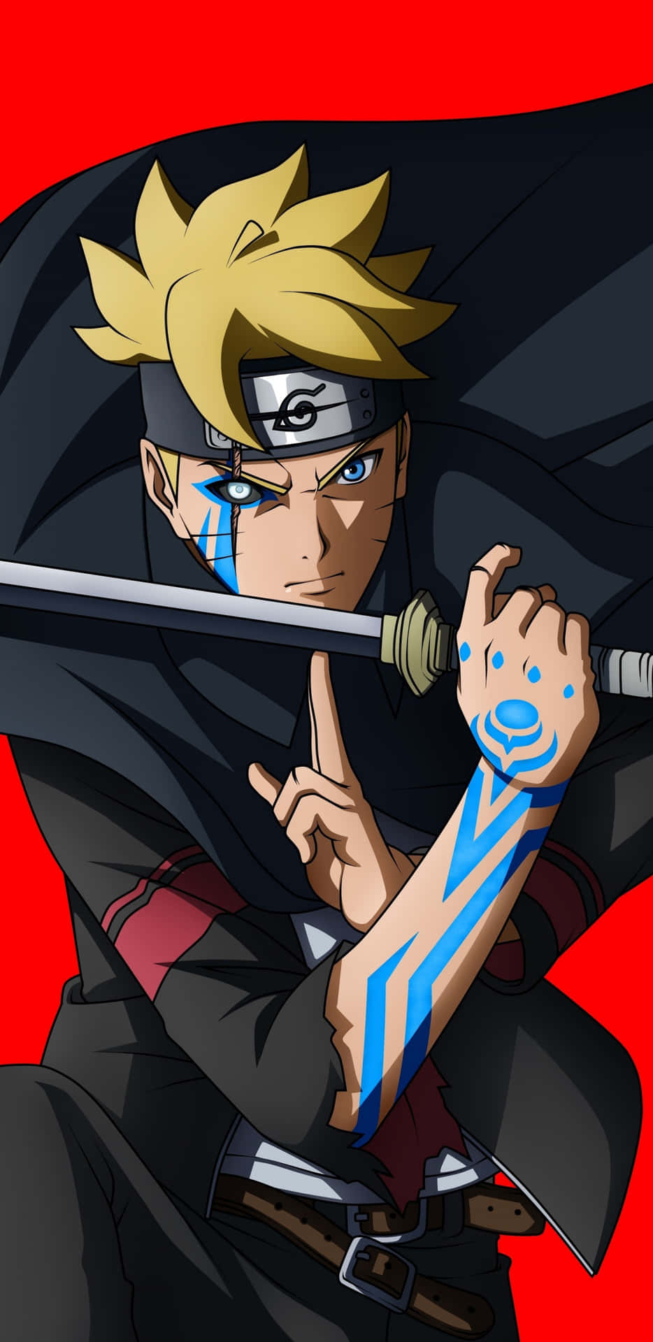 Boruto With Curse Mark Naruto Uzumaki 4k Background