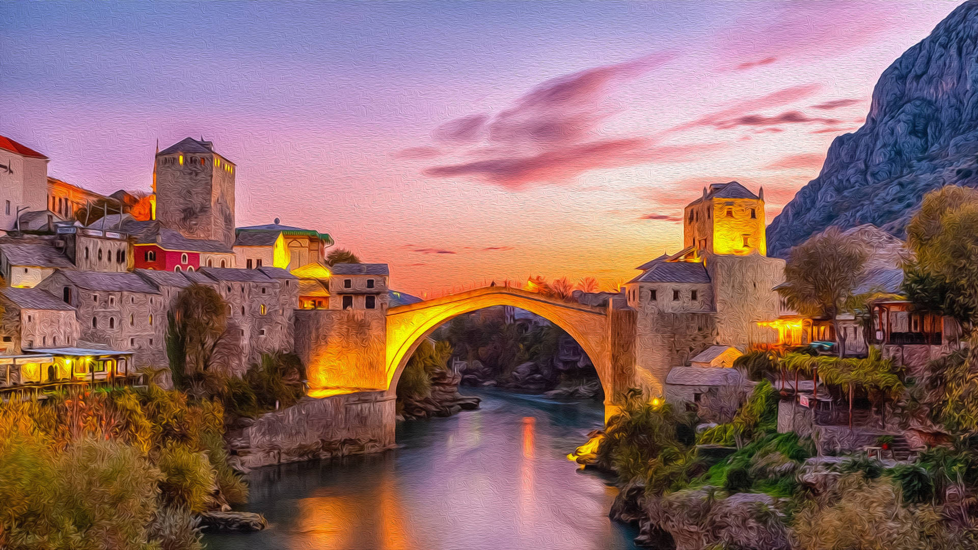 Bosnia And Herzegovina Mostar Old Bridge