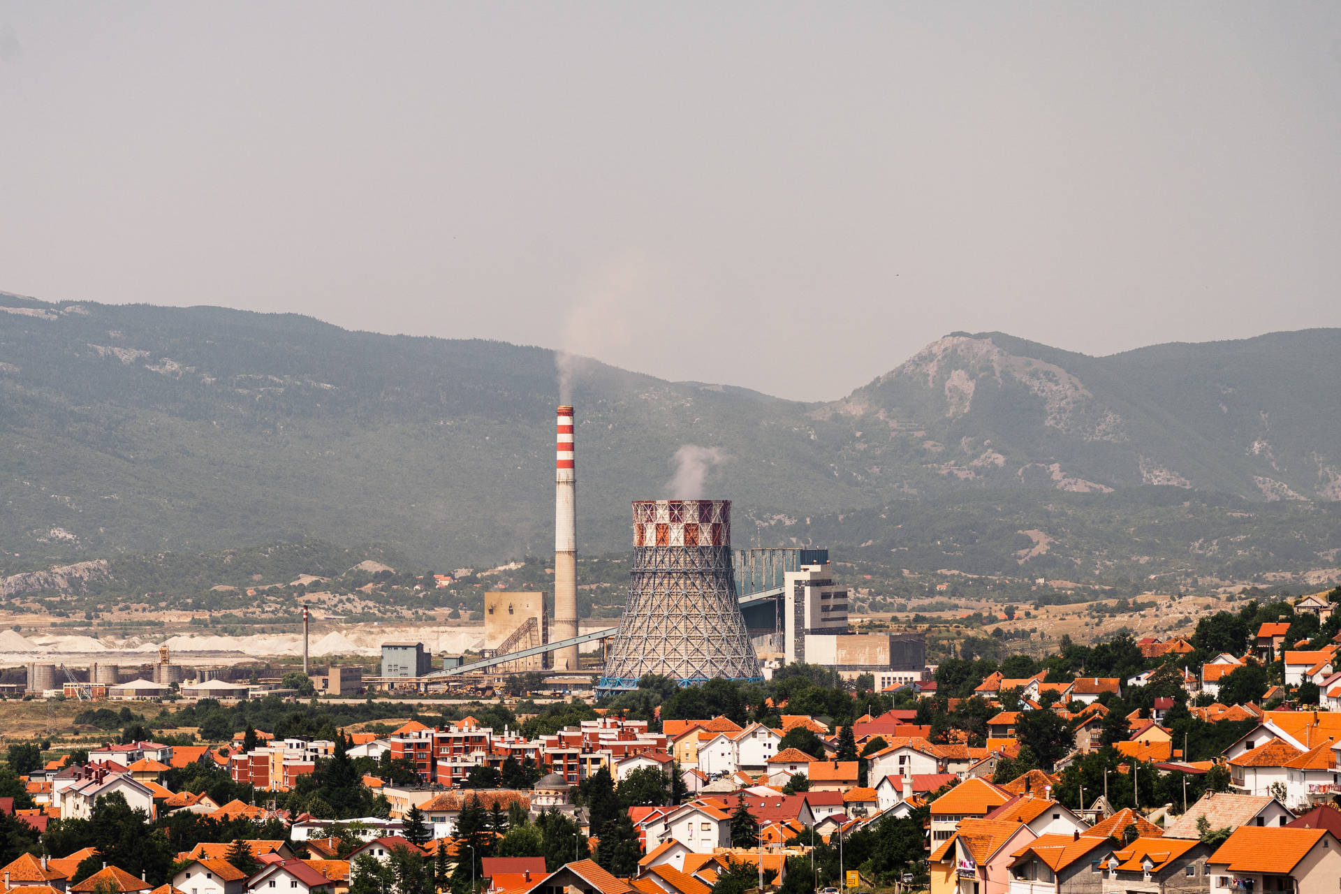 Bosnia And Herzegovina Termoelektrana Gacko Background