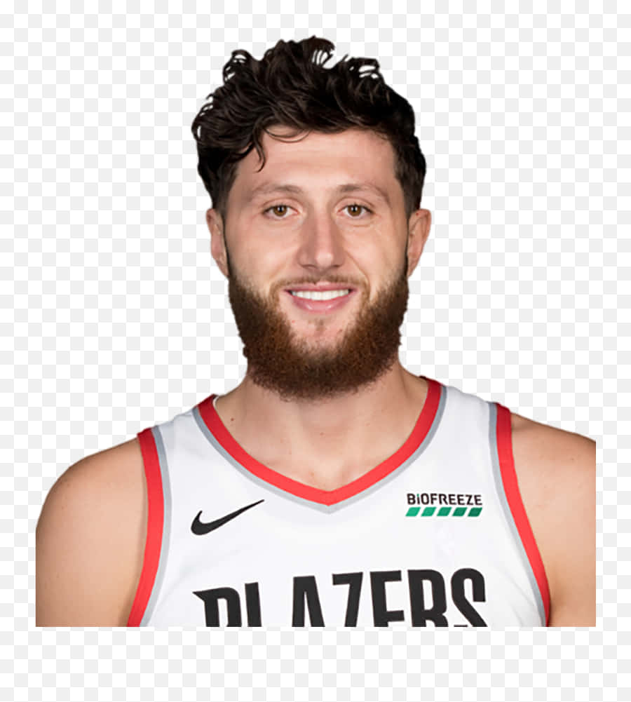 Bosnian Professional Basketball Player Jusuf Nurkic Jersey Background