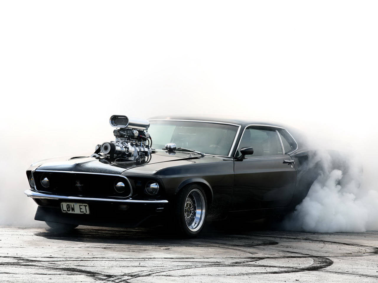 Boss 302 Mustang Muscle Background