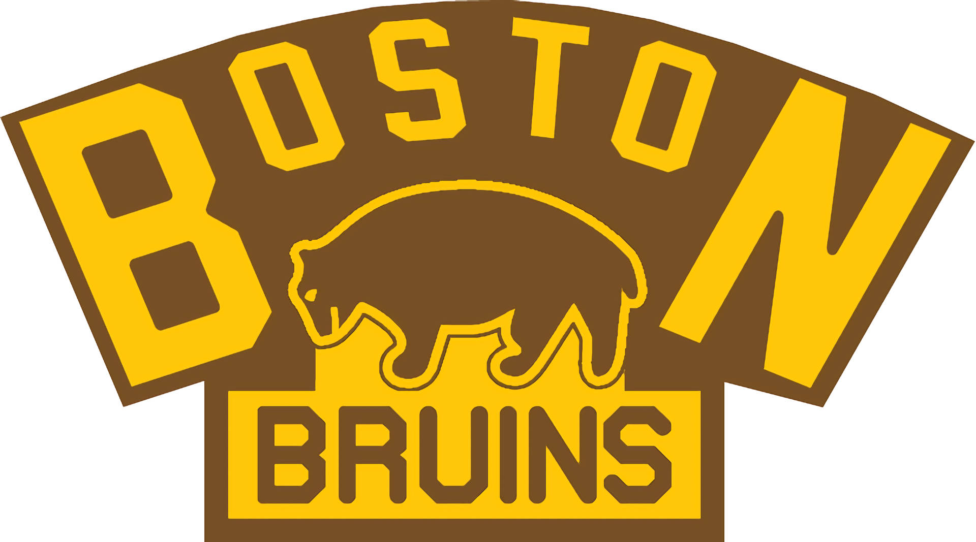Boston Bruins Bear Brown Background