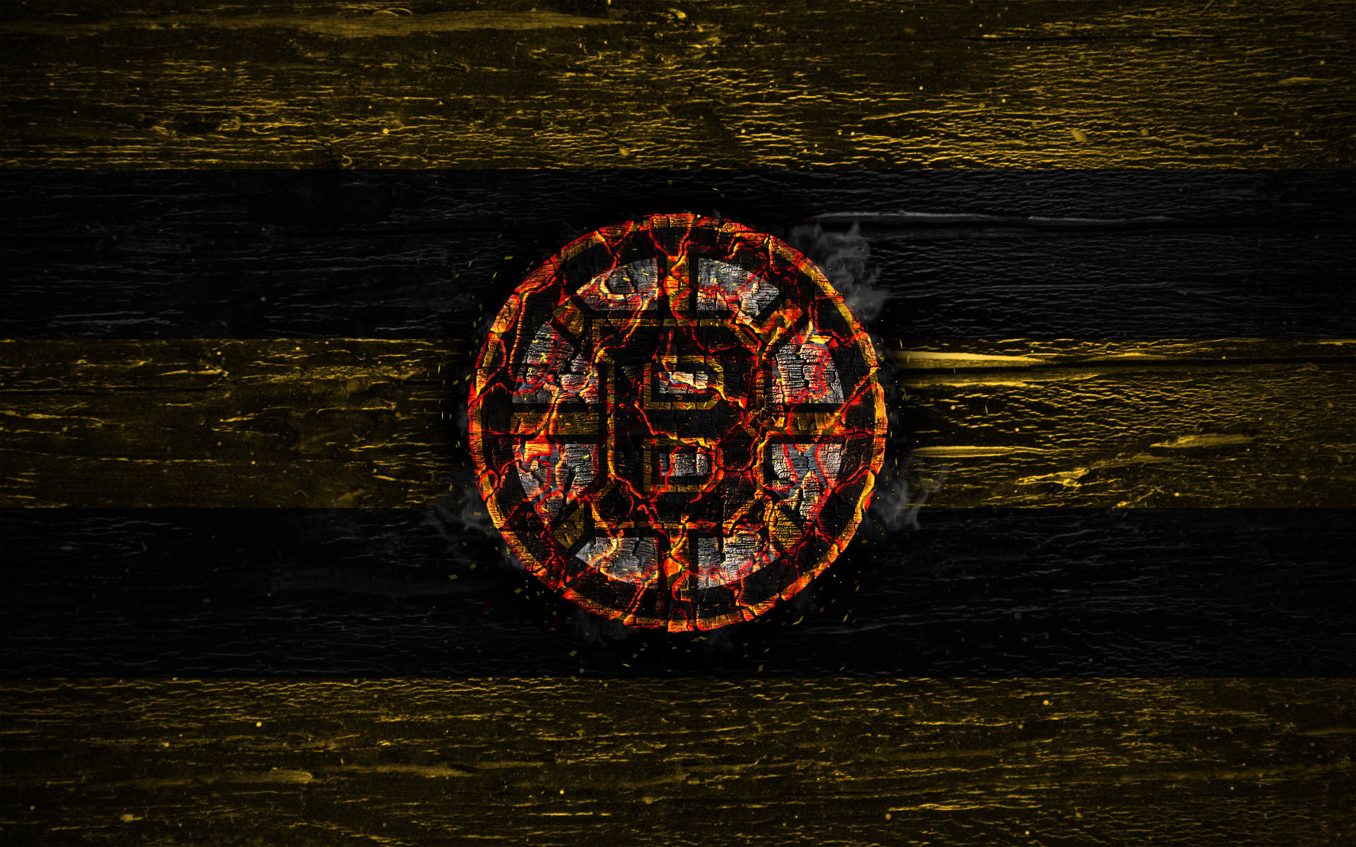 Boston Bruins Burnt Background