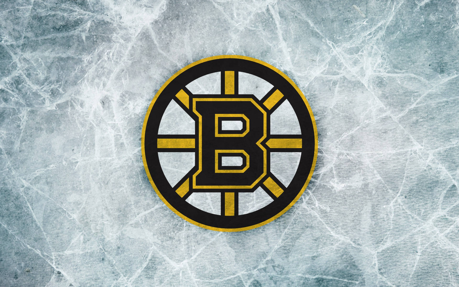 Boston Bruins Cracked Stone Background
