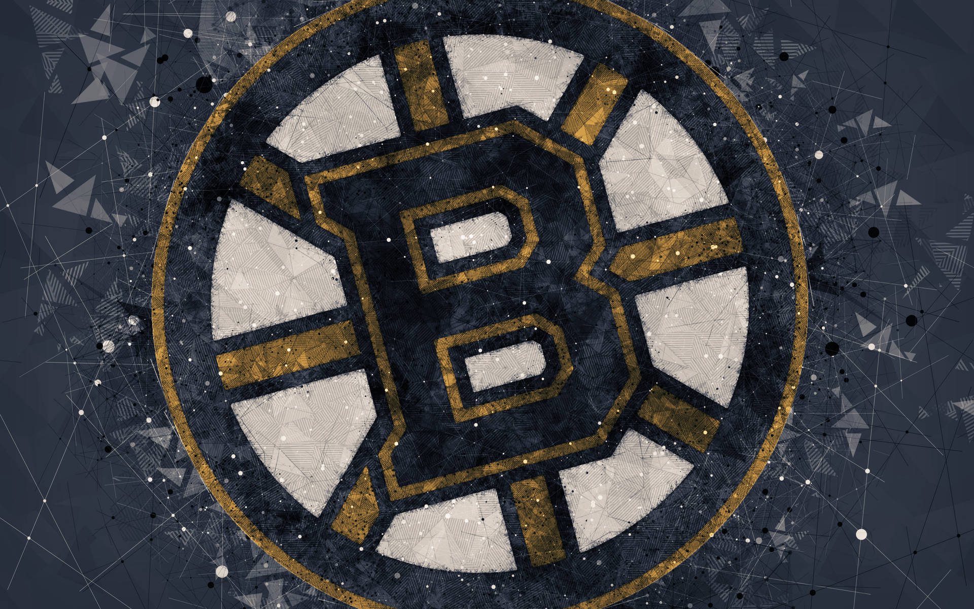 Boston Bruins Geometric