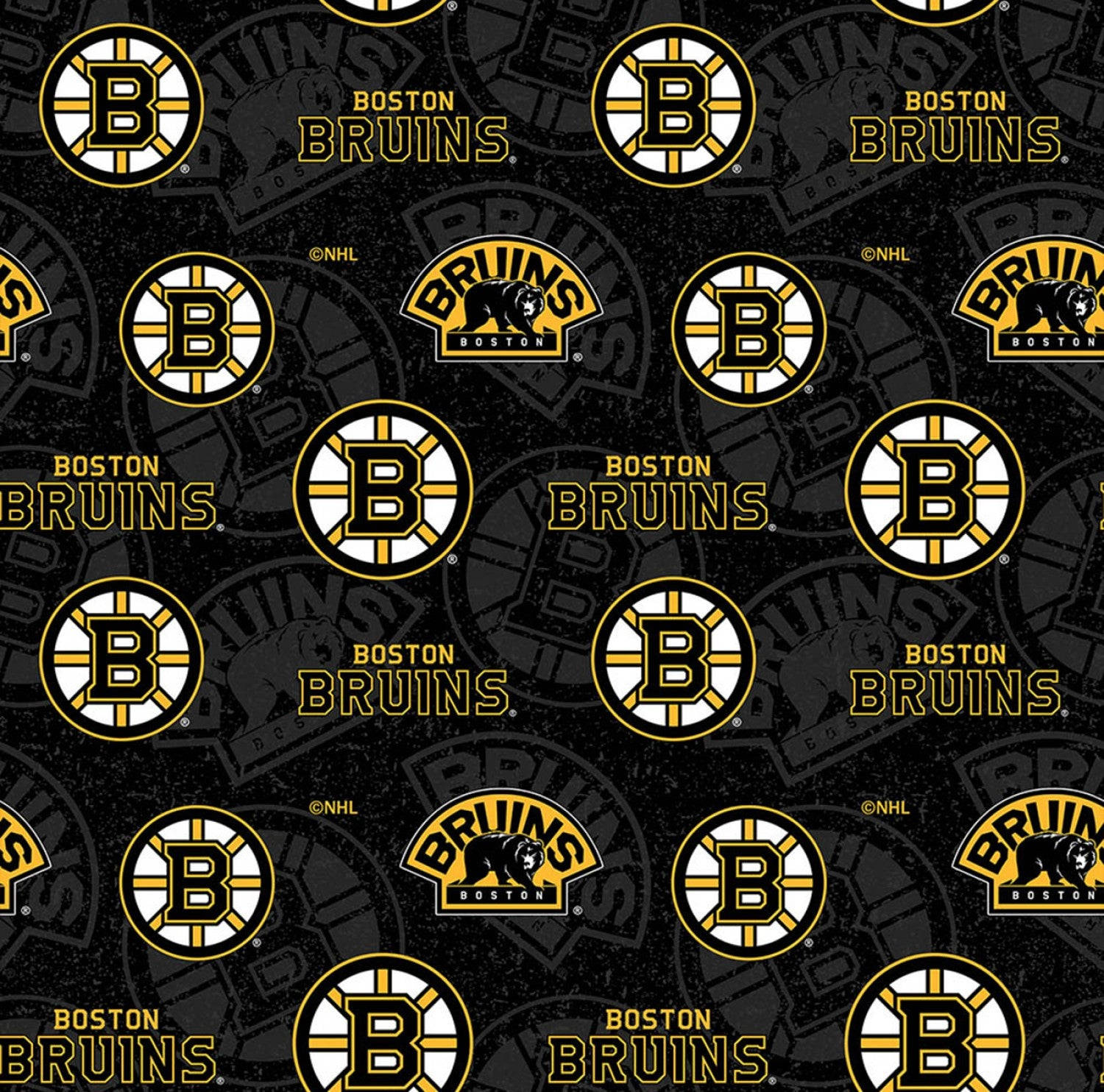 Boston Bruins Logo Pattern Background